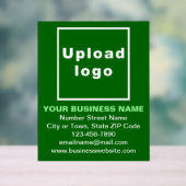 Business Brand on Green Acrylic Sign (Neutre)