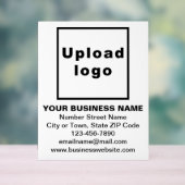Business Brand on White Acrylic Sign (Neutre)