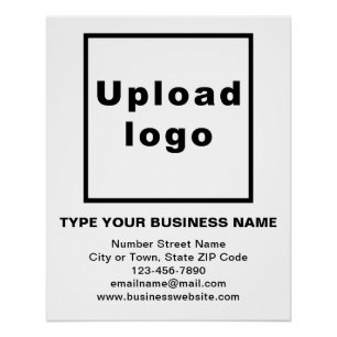 Business Brand White Glossy Poster Perfect Poster