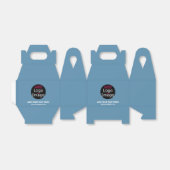 Business Branding  Dusty Blue Bedankdoosjes (Uitgevouwen)