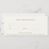 Business Cadeaubon Eenvoudig (Achterkant)