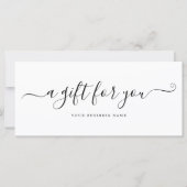 Business Cadeaubon Eenvoudig (Voorkant)