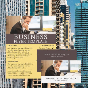 Business Call, Business & Finance Adverteren Flyer