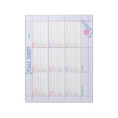 Business Call Planner & Tracking Sheet Notitieblok (Gedraaid)