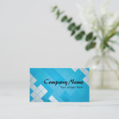 Business card - Carte de visite Blue Concept (Debout devant)