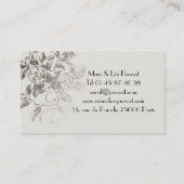 Business card - Carte de visite Old Paris (Dos)