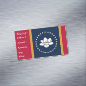 Business Card Magnet with Flag of Mississippi (In Situ)