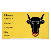 Business Card Magnet with Flag of Uri, Switzerland Magnetisch Visitekaartje (Voorkant)