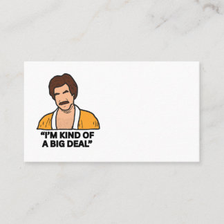 Business Card Template - Ik ben een beetje een big Visitekaartje