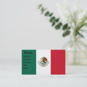 Business Card with Flag of Mexico Visitekaartje (Staand voorkant)