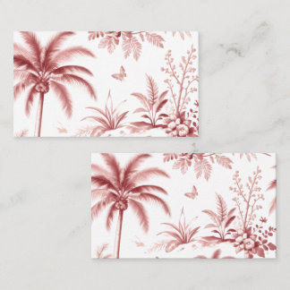 Business cards luxurious pink for business owners visitekaartje