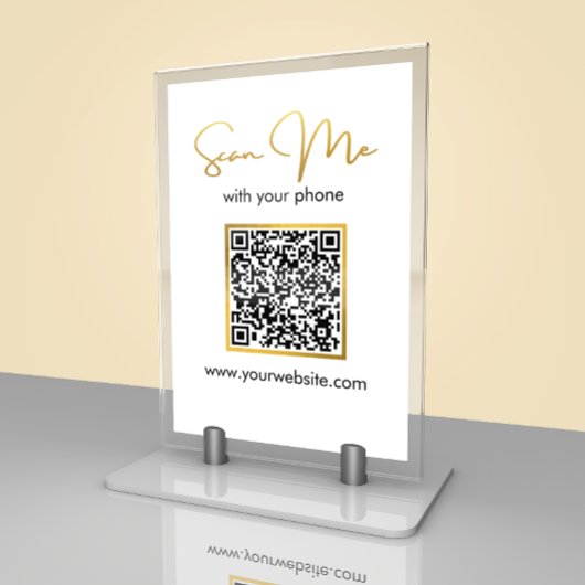 Business | Carte de table de code QR Mariage