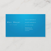 Business cartes de visite Blue/White professionnel (Dos)