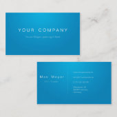 Business cartes de visite Blue/White professionnel (Devant / Derrière)