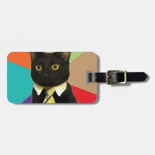 Business Cat Bagagelabel (Voorkant horizontaal)