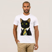 Business Cat Meme T-shirt (Voorkant volledig)