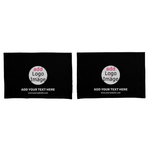 Business Chic  Brand Black Kussensloop (Voorkant-Set)