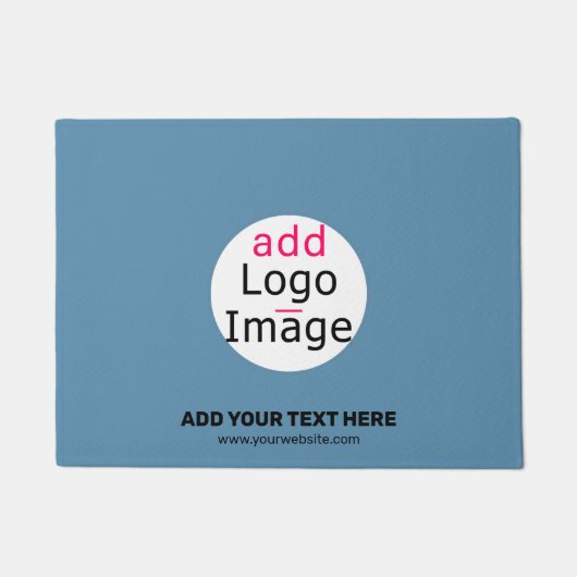 Business Chic Promo Dusty Blue Deurmat (Voorkant)