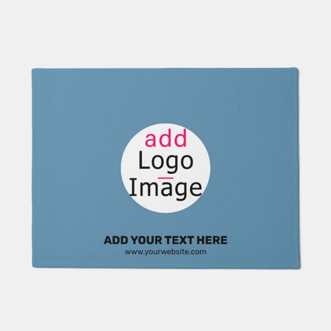 Business Chic Promo  Dusty Blue Deurmat (Voorkant)