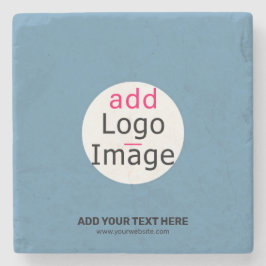 Business Chic Promo  Dusty Blue Stenen Onderzetter