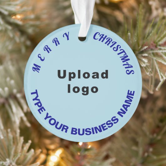 Business Christmas Light Blue Circle (Arbre)