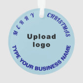 Business Christmas Light Blue Circle (dos)