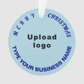 Business Christmas Light Blue Circle (devant)