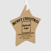 Business Christmas Light Brown Star Acrylique (devant)