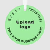 Business Christmas Light Green Circle (dos)
