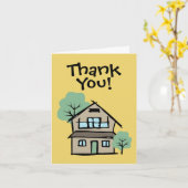 Business Client Appreciation House Hartelijk dank Kaart (Gele Bloem)