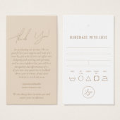 Business Clothing Dank u dat u Label ophangt met L Visitekaartje (Voorkant /achterkant)