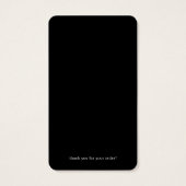 Business Clothing Modern Hang Label Visitekaartje (Achterkant)