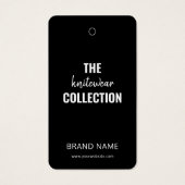 Business Clothing Modern Hang Label Visitekaartje (Voorkant)