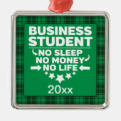 Business College Student Green Pset-programma's Metalen Ornament (Voorkant)