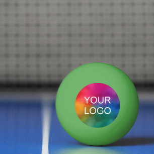 Business Company Logo Emblem Green Trendy Pingpongballen