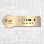 Business Company Logo Gold Naamplaatje