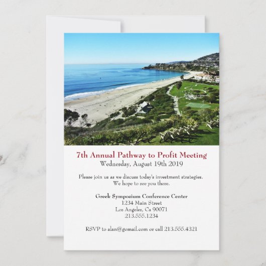 Business Conference Corporate Event Invitation (Devant)