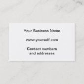 Business Consultant Visitekaartje (Achterkant)