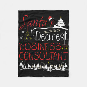Business Consultant Xmas Job Schattige Kerst Fleece Deken