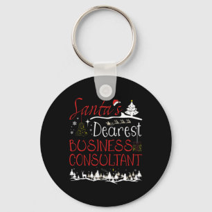 Business Consultant Xmas Job Schattige Kerst Sleutelhanger