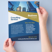 Business Consulting Corporate Flyer Template (Hand)
