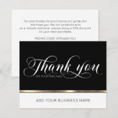 Business Corporate Hartelijk dank voor Gold Black  (Voorkant / Achterkant)