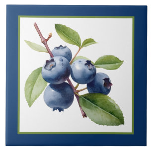 Business Crafting Home Fruit Blueberry Tegeltje
