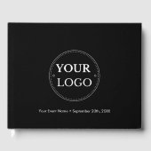 Business Custom Logo Company Gastenboek (Voorkant)