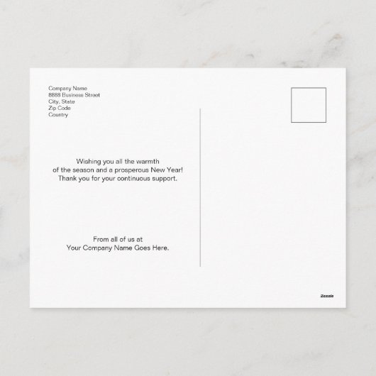 Business Custom Logo Modern Wreate Peace Hope-lief Feestdagenkaart (Achterkant)