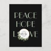 Business Custom Logo Modern Wreate Peace Hope-lief Feestdagenkaart (Voorkant)