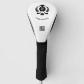 Business Custom Logo QR Code Phone Branded  Golfheadcover (Voorkant)