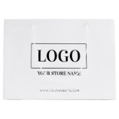 Business Custom Logo Shopping Bag Groot Cadeauzakje (Voorkant)