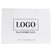 Business Custom Logo Shopping Bag Groot Cadeauzakje (Achterkant)