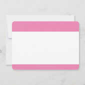 BUSINESS DANK U professionele moderne snoep roze Bedankkaart (Achterkant)